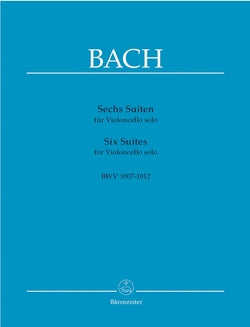 Six Suites For Cello Solo Bwv 1007-1012 J.sebastian Bach