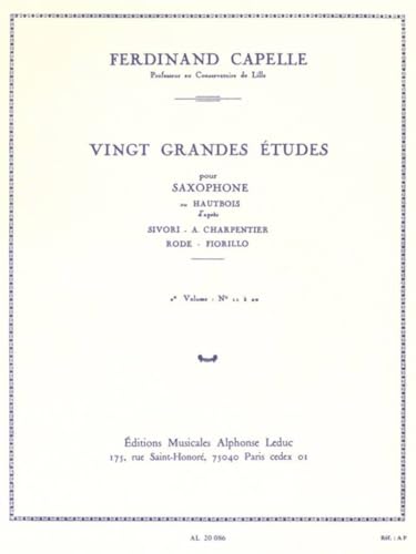 20 Grandes Etudes Vol.2 1 | ALPHONSE LEDUC | 9790046200861