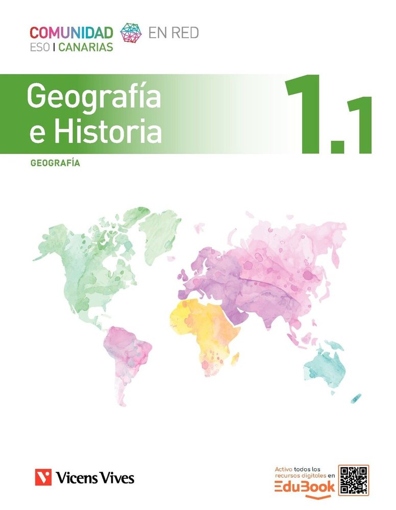 Geografía e Historia 1 (1, 1-1, 2) Canarias, (cer) (Vicens Vives) - 9791370223137