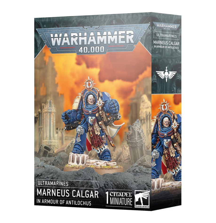 MARNEUS CALGAR CON ARMADURA DE ANTILOCHUS | Ultramarines | Miniatura 40K Imagen secundaria del producto