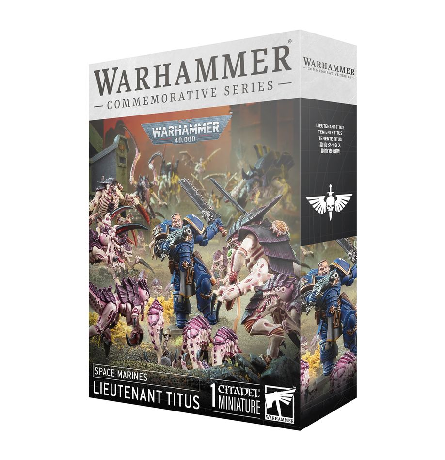 Teniente Titus - Marines Espaciales | Miniatura Oficial Warhammer 40,000 | Lieutenant Titus – Space Marines