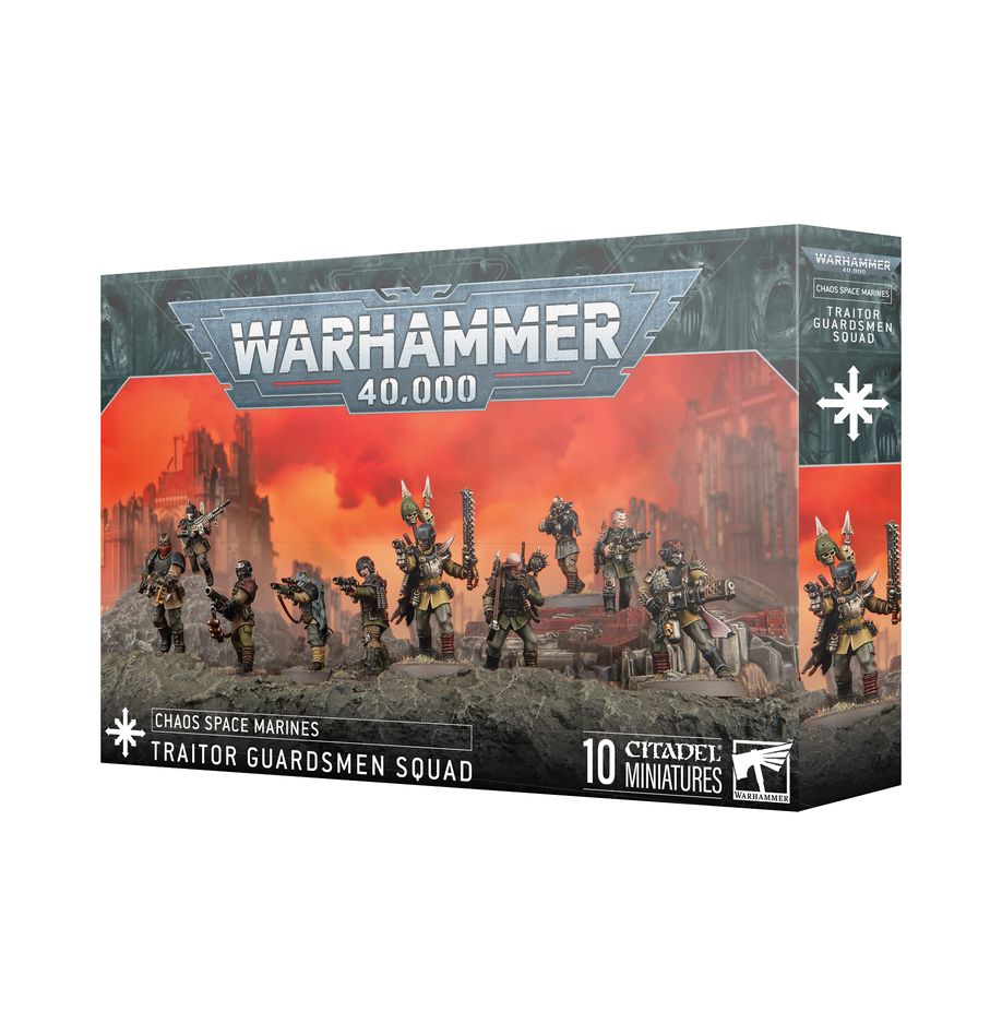 GUARDIAS TRAIDORES | Marines Espaciales del Caos | 10 miniaturas con armas láser Imagen principal del producto