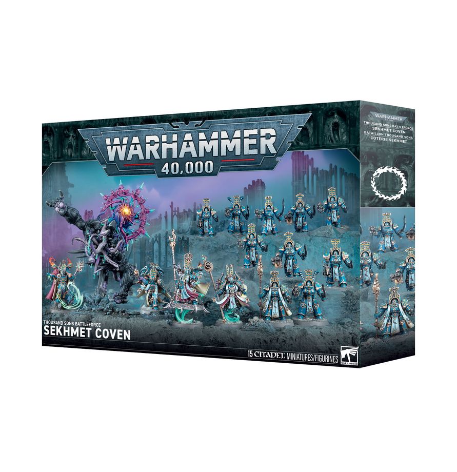 Thousand Sons Aquelarre Sekhmet | Caja Ejército Mil Hijos Warhammer 40K Imagen principal del producto