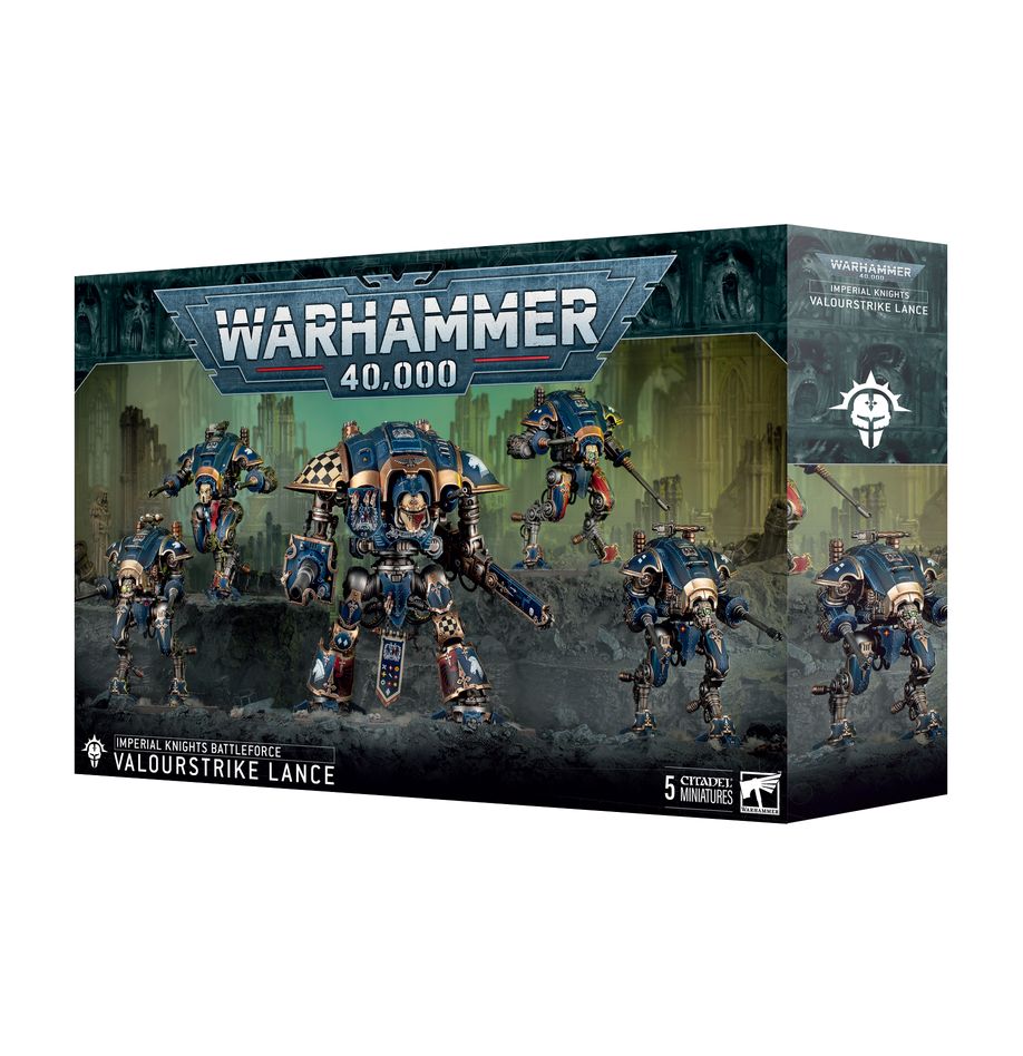 ✅ FUERZA DE BATALLA: LANZA GOLPEVALEROSO DE LOS CABALLEROS IMPERIALES – VALOURSTRIKE LANE – WARHAMMER 40K Imagen principal del producto