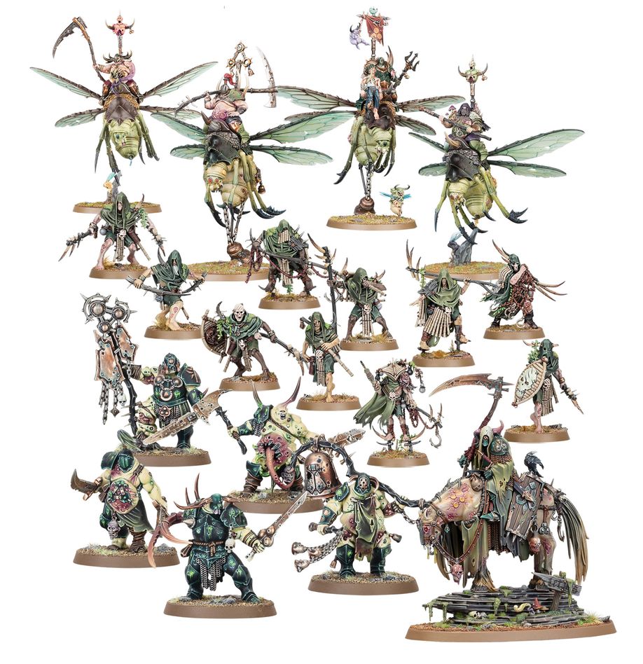 ✅ FUERZA DE BATALLA: QUISTE DE PESTEDRAMA DE LOS AGUSANADOS DE NURGLE – SHUDDERBLIGHT CYST - MAGGOTKIN OF NURGLE Imagen secundaria del producto