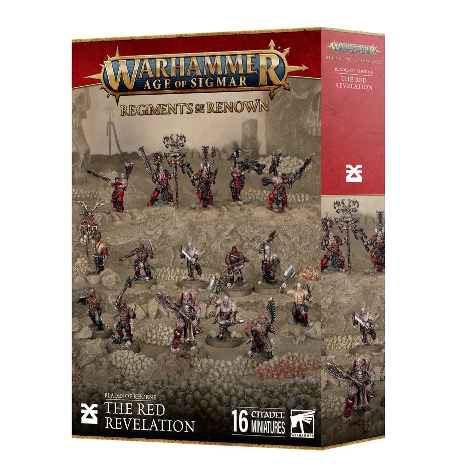 ✅  LA REVELACIÓN ROJA | Regimiento de Renombre Warhammer Age of Sigmar | Fanáticos de Khorne Imagen principal del producto