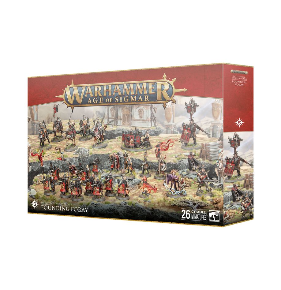 ✅ FUERZA DE BATALLA: INCURSIÓN FUNDADORA DE LAS CIUDADES DE SIGMAR – FOUNDING FORAY – CITIES OF SIGMAR Imagen principal del producto