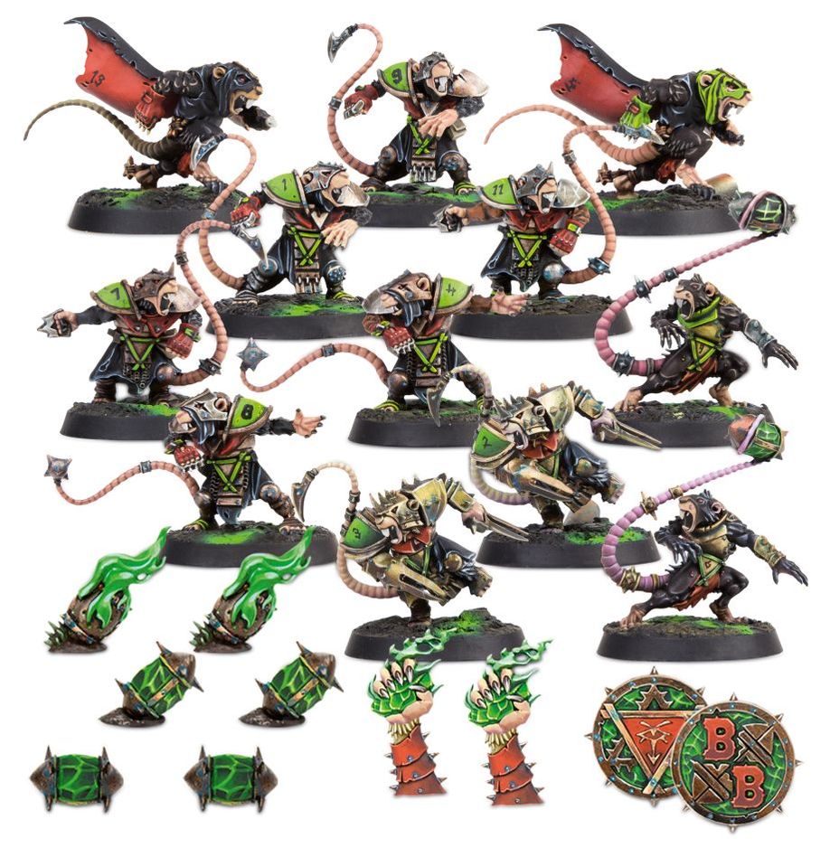 SKAVENBLIGHT SCRAMBLERS | Equipo Skaven Blood Bowl | 12 miniaturas veloces Imagen secundaria del producto