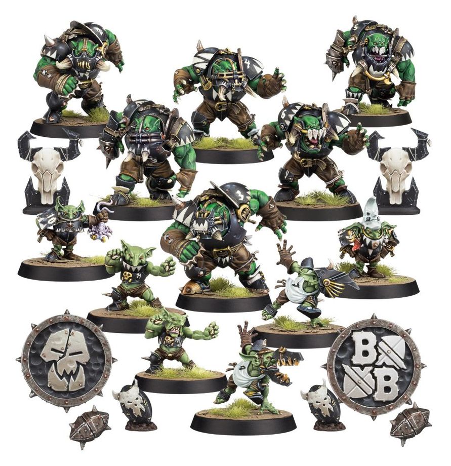 Equipo Black Orc de Blodd Bowl: Los Thunder Valley Greenskins