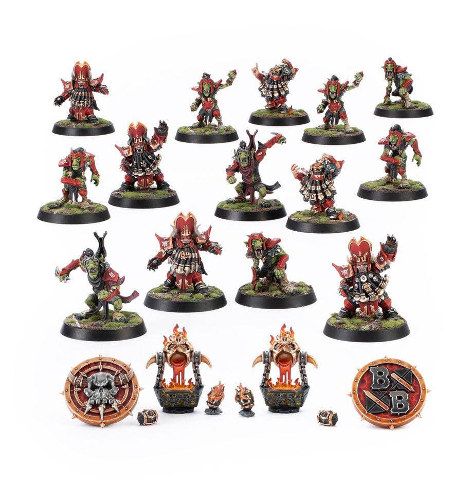 EQUIPO CHAOS DWARF BLOOD BOWL | Zharr-Naggrund Ziggurats | Enanos del Caos GW Imagen principal del producto