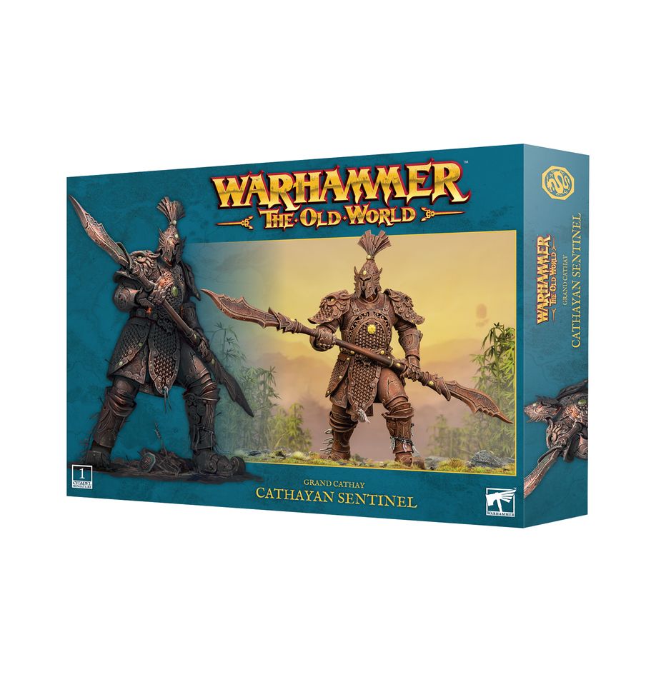 CATHAYAN SENTINEL | Estatua viviente Grand Cathay Warhammer The Old World | Miniatura elite