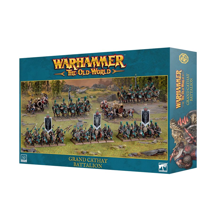 GRAND CATHAY BATTALION | Batallón de inicio Warhammer The Old World | 50 miniaturas