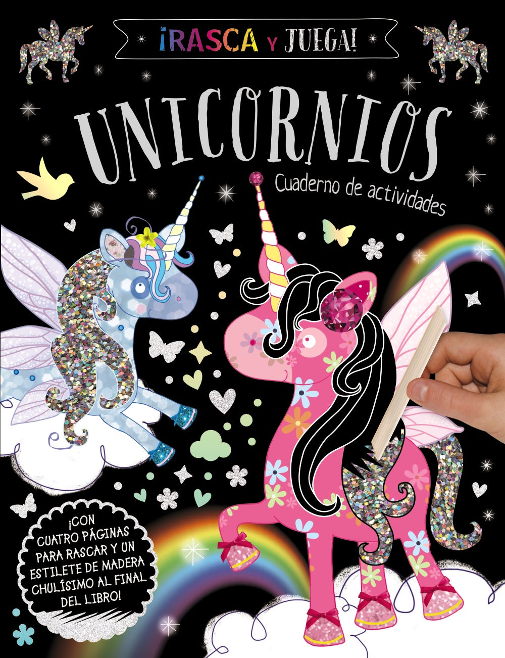 Rasca y Juega. Unicornios - Cuaderno de Actividades Imagen principal del producto