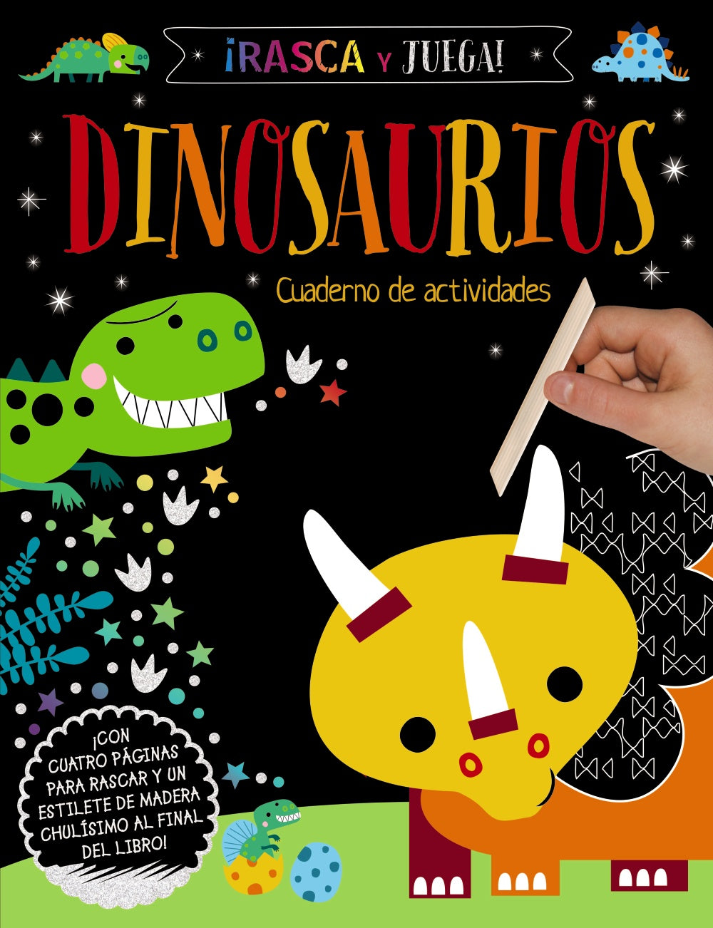 Rasca y Juega. Dinosaurios - Cuaderno de Actividades Imagen principal del producto