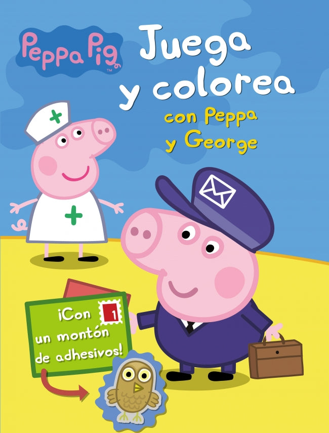 Peppa Pig. Cuaderno de actividades - Juega y colorea con Peppa y George: (Incluye adhesivos) Imagen principal del producto