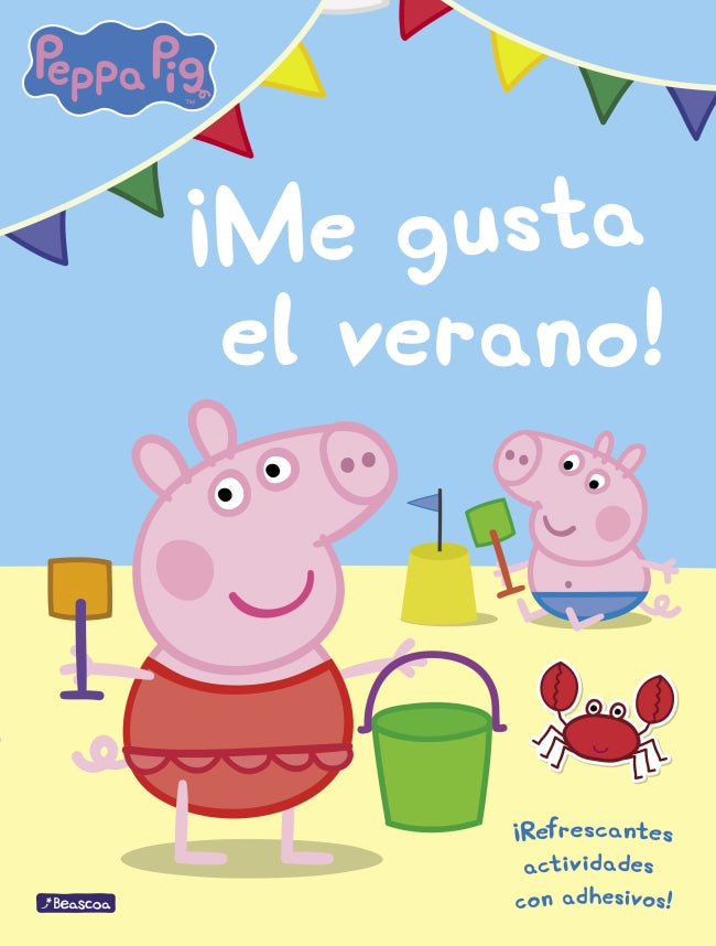 Peppa Pig. Cuaderno de actividades - ¡Me gusta el verano!: Refrescantes actividades con adhesivos Imagen principal del producto