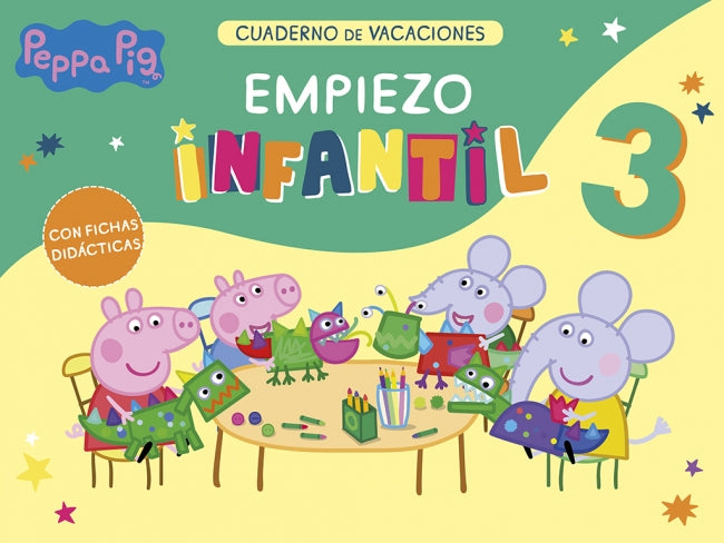 Peppa Pig. Cuaderno de Vacaciones - Empiezo Infantil (3 Años): con Fichas Didácticas Imagen principal del producto