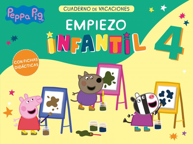 Peppa Pig. Cuaderno de Vacaciones - Empiezo Infantil (4 Años): con Fichas Didácticas