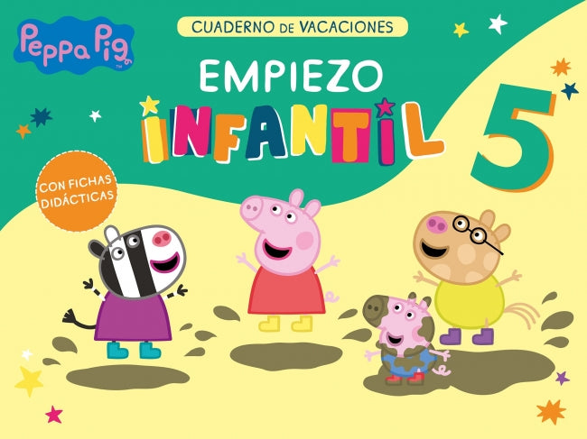 Peppa Pig. Cuaderno de Vacaciones - Empiezo Infantil (5 Años): con Fichas Didácticas