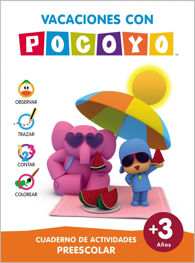 Pocoyó. Cuaderno de Vacaciones - Vacaciones con Pocoyó (3 Años): Cuaderno de Actividades Preescolar Imagen principal del producto