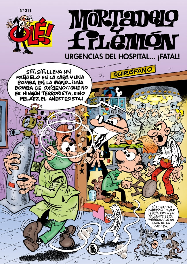 Mortadelo y Filemón. Urgencias del hospital...¡fatal! (Olé! Mortadelo 211) Imagen principal del producto