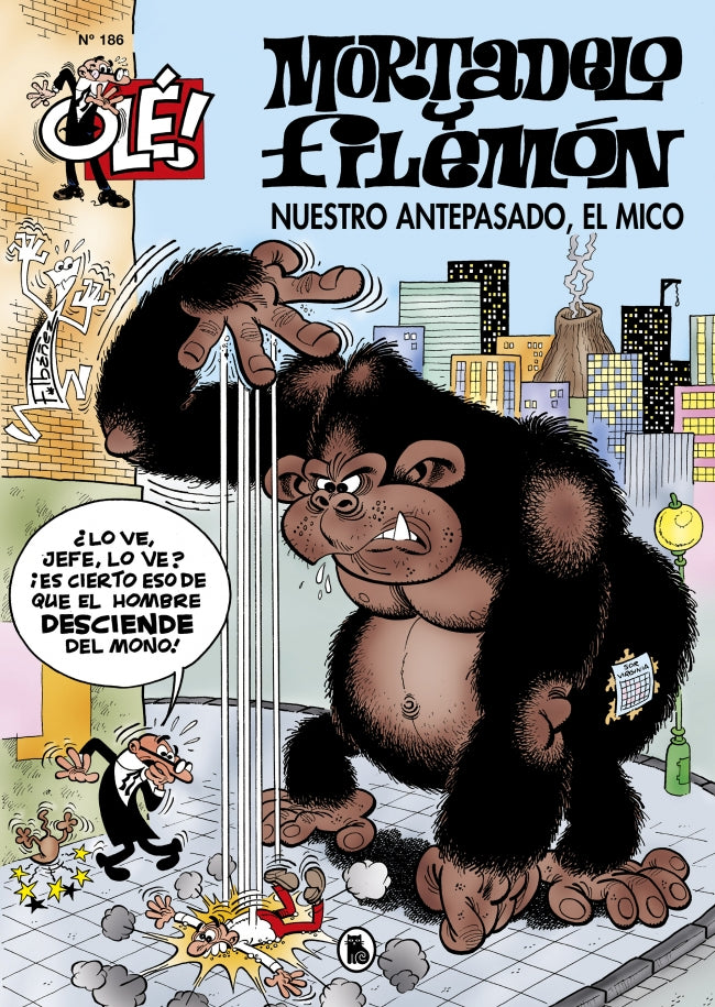 Mortadelo y Filemón. Nuestro antepasado, el mico (Olé! Mortadelo 186) Imagen principal del producto