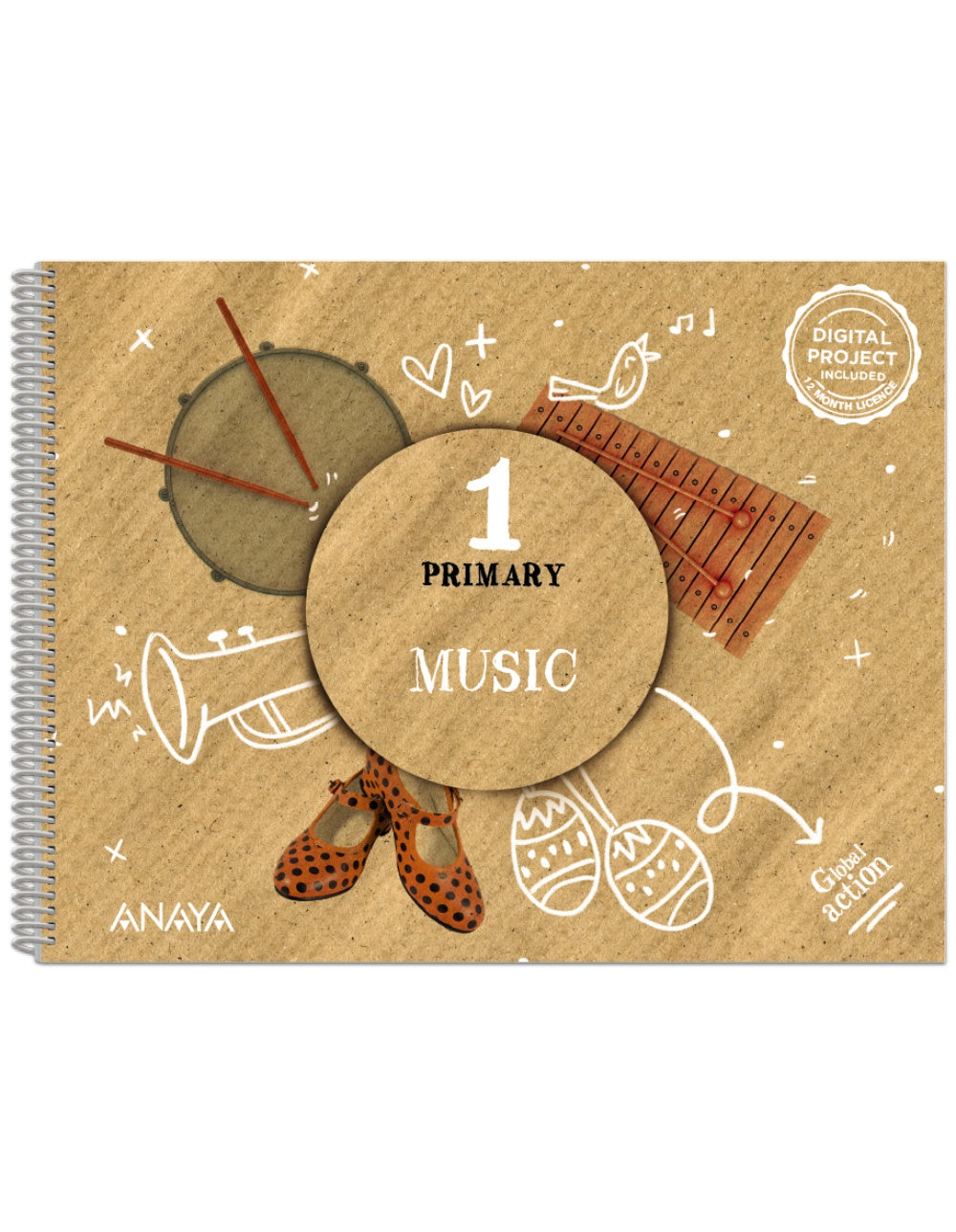 Music 1. Pupil's Book (1º Primaria) Global Action | Varios autores | 9788414313312 (ANAYA TEXTO)