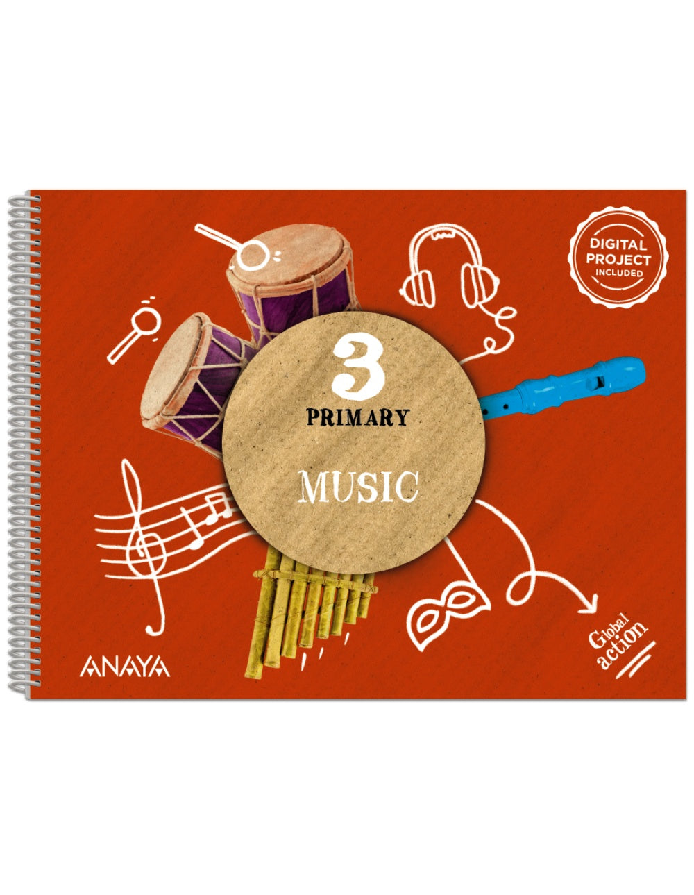 Music 3. Pupil's Book (3º Primaria) Global Action | Varios autores | 9788414316641 (ANAYA TEXTO)