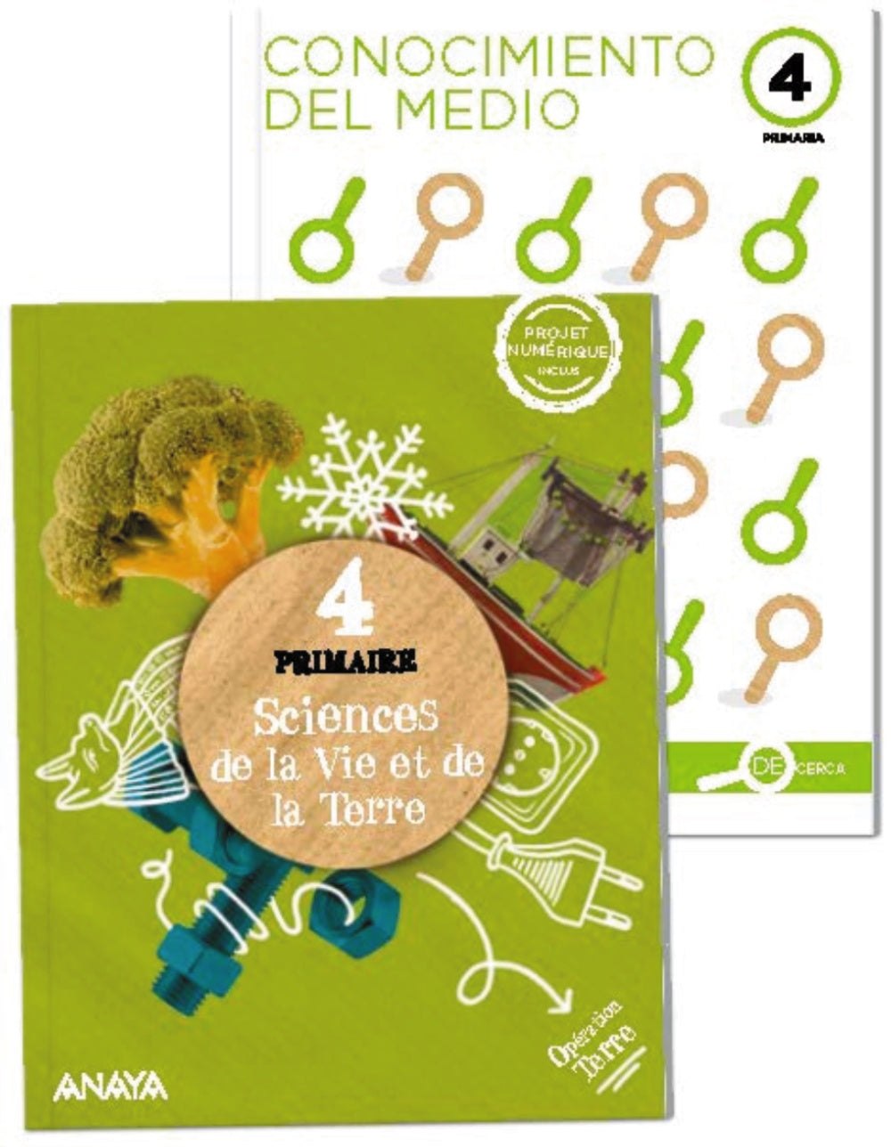 Sciences de la Vie et de la Terre 4. Livre de l'élève + De cerca (4º Primaria) Opération Terre | Varios autores | 9788467805154 (ANAYA TEXTO)