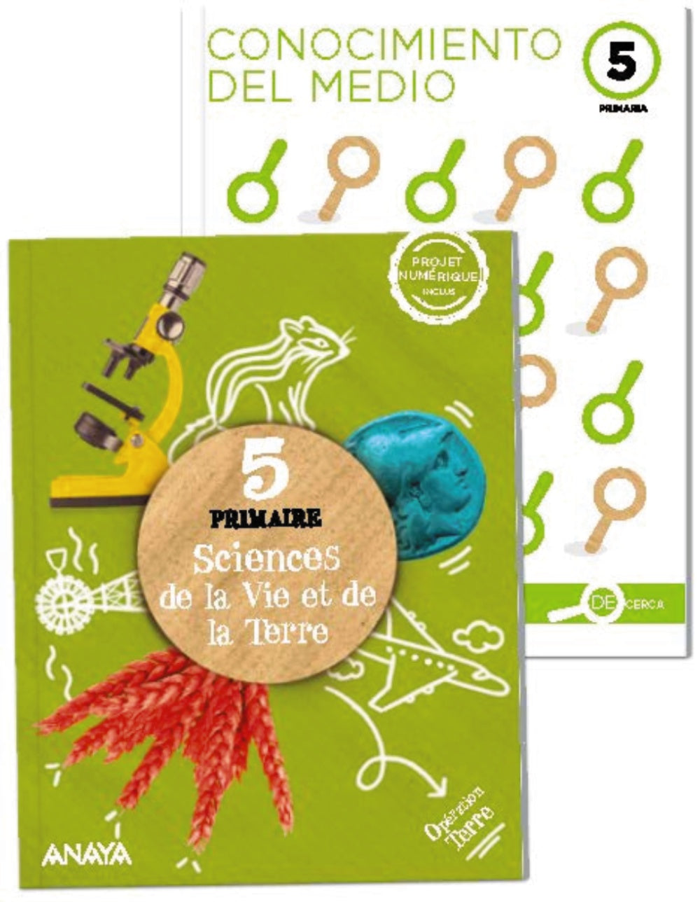 Sciences de la Vie et de la Terre 5. Livre de l'élève + De cerca (5º Primaria) Opération Terre | Varios autores | 9788467805222 (ANAYA TEXTO) Imagen principal del producto