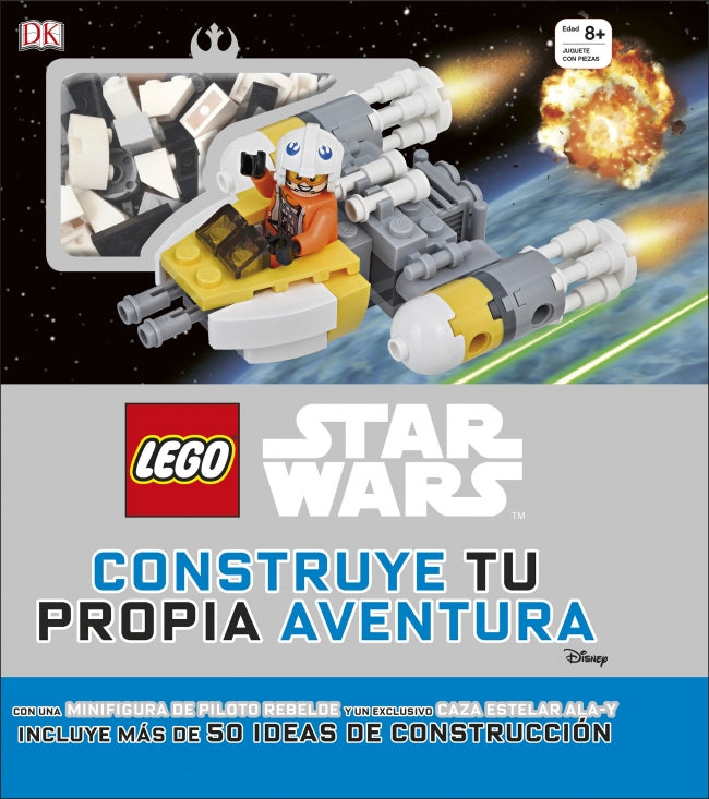 LEGO® Star Wars. Construye tu propia aventura: (incluye una minifigura de Piloto Rebelde y un exclusivo Caza Estelar Ala-Y) Imagen principal del producto