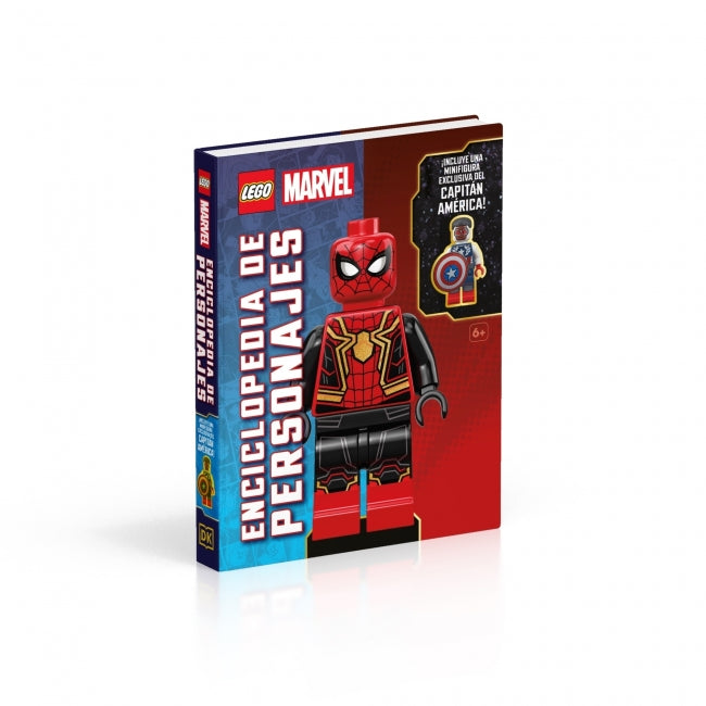 LEGO Marvel Enciclopedia de personajes: (incluye una minifigura exclusiva del Capitán América) Imagen principal del producto