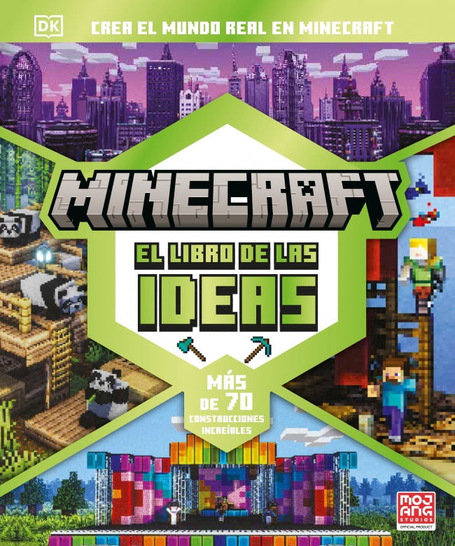 Minecraft: El libro de las ideas: Crea el mundo real en Minecraft. Más de 70 construcciones increíbles Imagen principal del producto