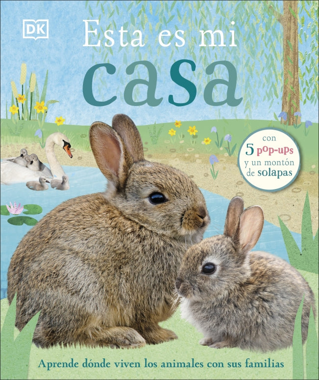 Esta es mi casa (con 5 pop-ups y un montón de solapas): Aprende donde viven los animales con sus familias Imagen principal del producto