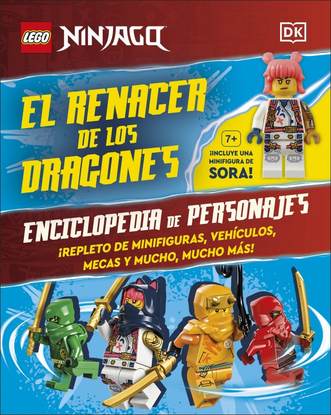 Lego Ninjago. El renacer de los dragones. Enciclopedia de personajes: Incluye una minifigura de Sora Imagen principal del producto