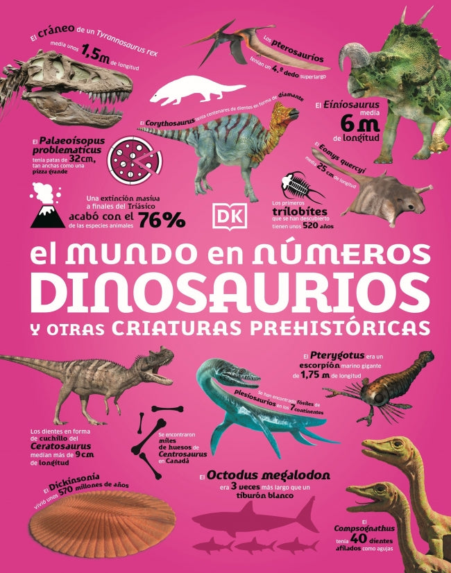 El mundo en números. Dinosaurios y otras criaturas prehistóricas Imagen principal del producto