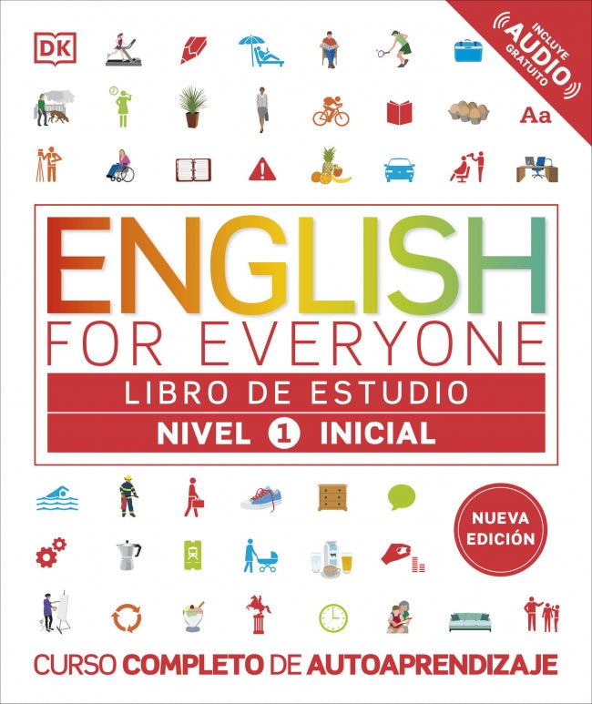 English for Everyone - Libro de estudio (nivel 1 Inicial): Curso completo de autoaprendizaje Imagen principal del producto
