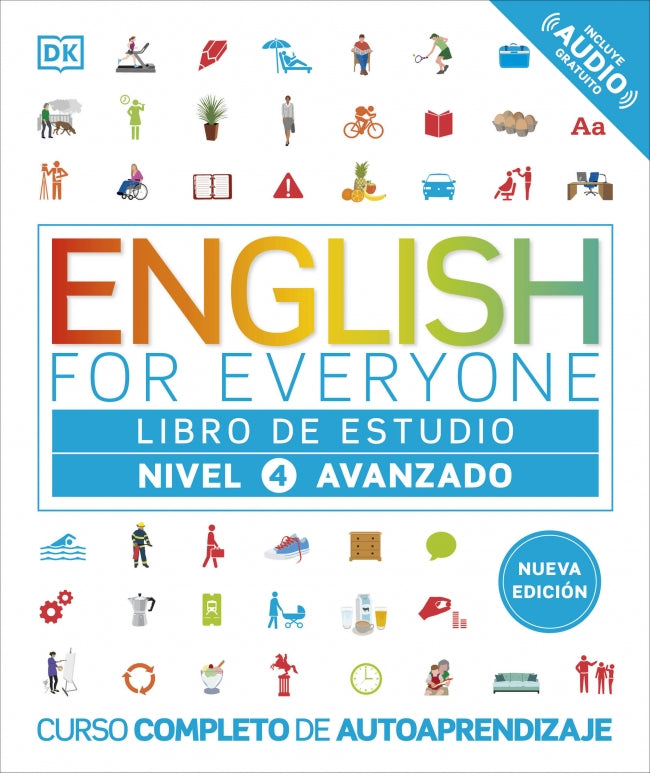 English for Everyone - Libro de estudio (nivel 4 Avanzado): Curso completo de autoaprendizaje Imagen principal del producto