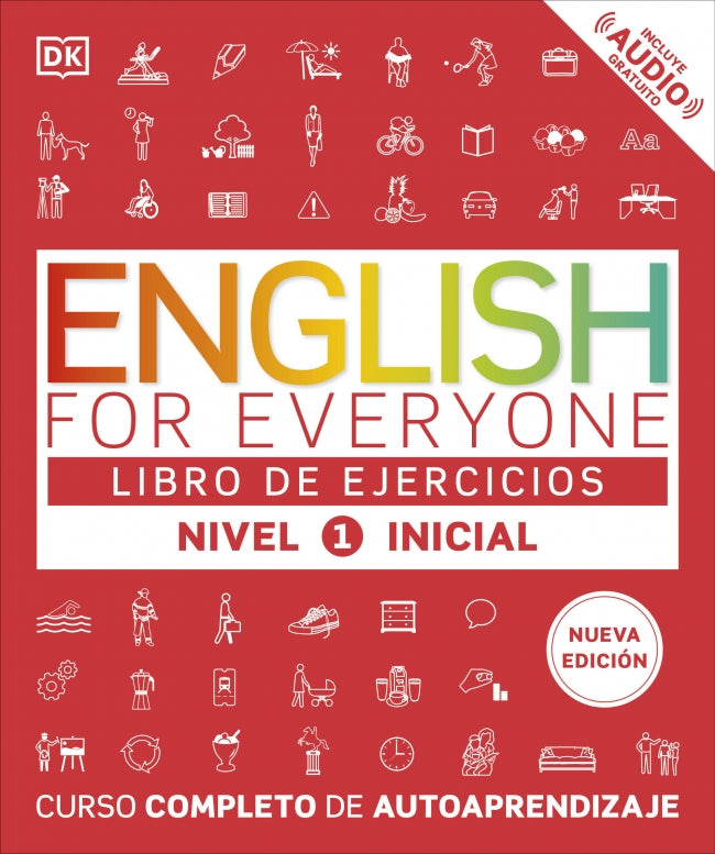English for Everyone - Libro de ejercicios (nivel 1 Inicial): Curso completo de autoaprendizaje Imagen principal del producto