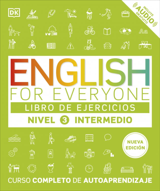 English for Everyone - Libro de ejercicios (nivel 3 Intermedio): Curso completo de autoaprendizaje Imagen principal del producto