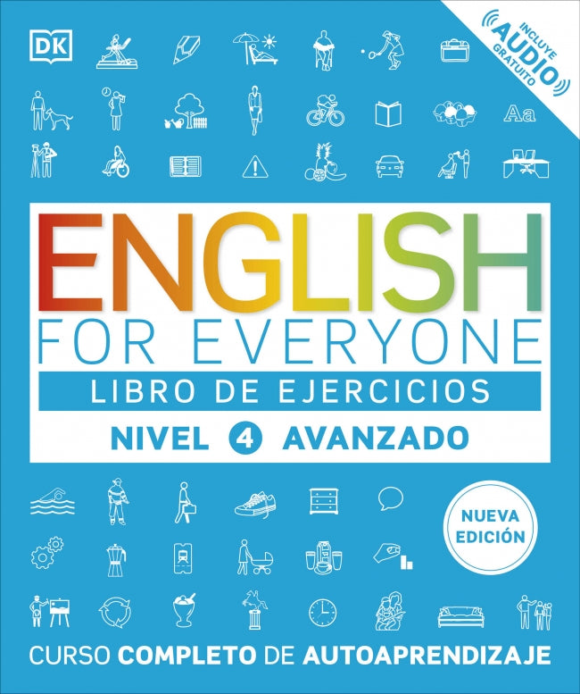 English for Everyone - Libro de ejercicios (nivel 4 Avanzado): Curso completo de autoaprendizaje Imagen principal del producto