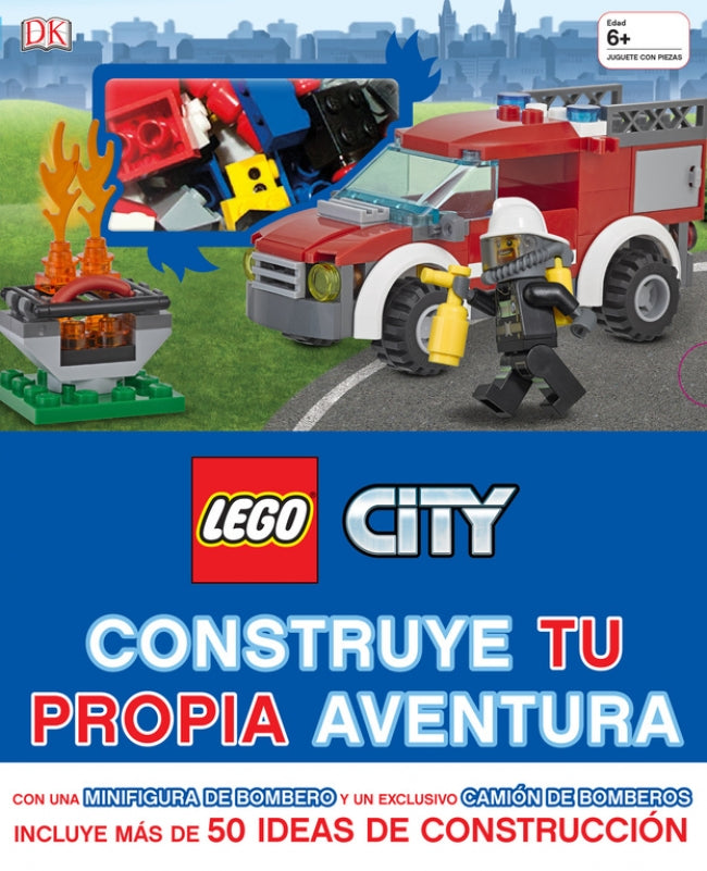 LEGO® CITY. Construye tu propia aventura: (incluye una minifigura de bombero y un exclusivo camión de bomberos) Imagen principal del producto