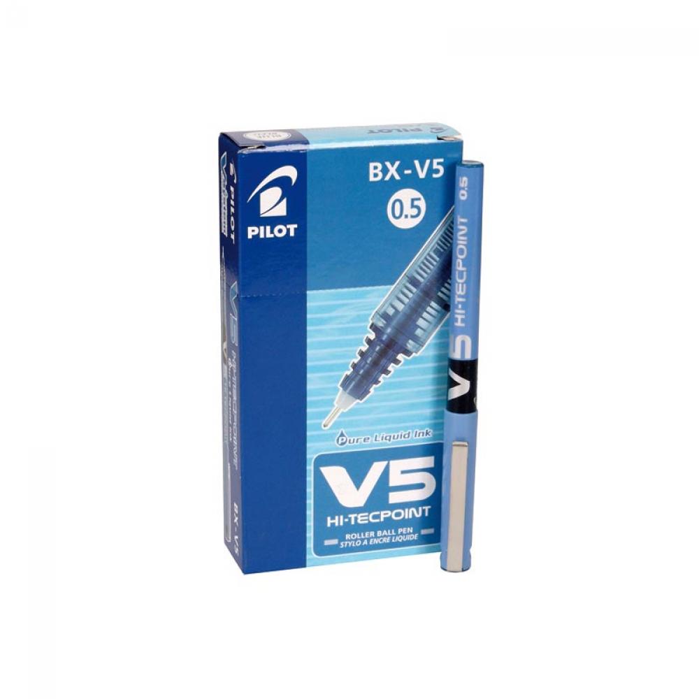 ✅ ROTULADOR PILOT V5 AZUL - CAJA DE 12 UNIDADES Imagen principal del producto
