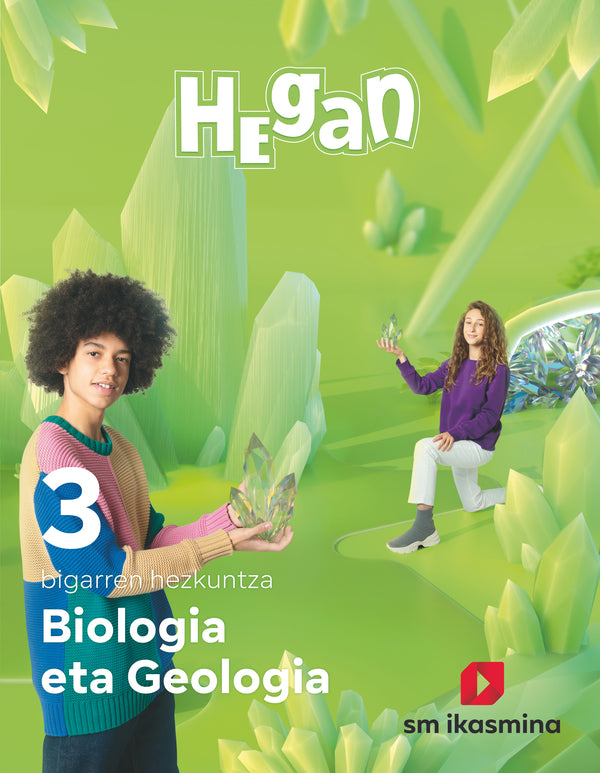 Biologia eta Geologia. DBH 3. Hegan. Batzuk (IKASMINA ARGITALETXEA, S.L.) 9788498558760 Imagen principal del producto