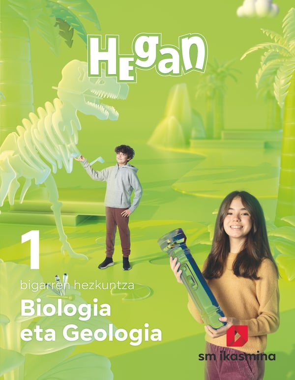 Biologia eta Geologia. 1 DBH. Hegan. Batzuk (IKASMINA ARGITALETXEA, S.L.) 9788498558821 Imagen principal del producto