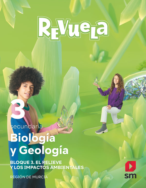 Biología y Geología. 3 Secundaria. Bloques. Revuela. Región de Murcia. Aa. Vv. (EDICIONES SM) 9788413927893 Imagen principal del producto