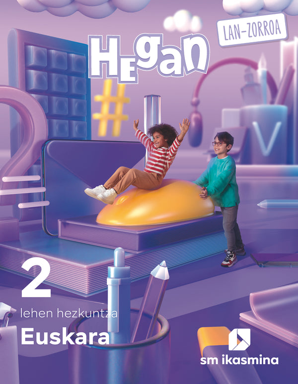 Euskara. Lehen Hezkuntza 2. Hegan. Batzuk (IKASMINA ARGITALETXEA, S.L.) 9788419097392 Imagen principal del producto