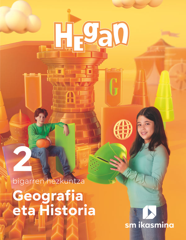 Geografia eta Historia. 2 bigarren hezkuntza. Hegan. Batzuk (IKASMINA ARGITALETXEA, S.L.) 9788419100344 Imagen principal del producto