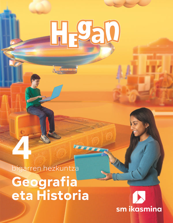 Geografia eta Historia. 4 bigarren hezkuntza. Hegan. Batzuk (IKASMINA ARGITALETXEA, S.L.) 9788419100351 Imagen principal del producto