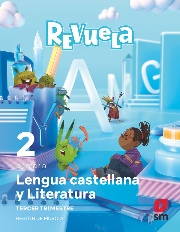 Lengua Castellana y Literatura. 2 Primaria. Trimestres. Revuela. Región de Murcia. Aa. Vv. (EDICIONES SM) 9788411826686